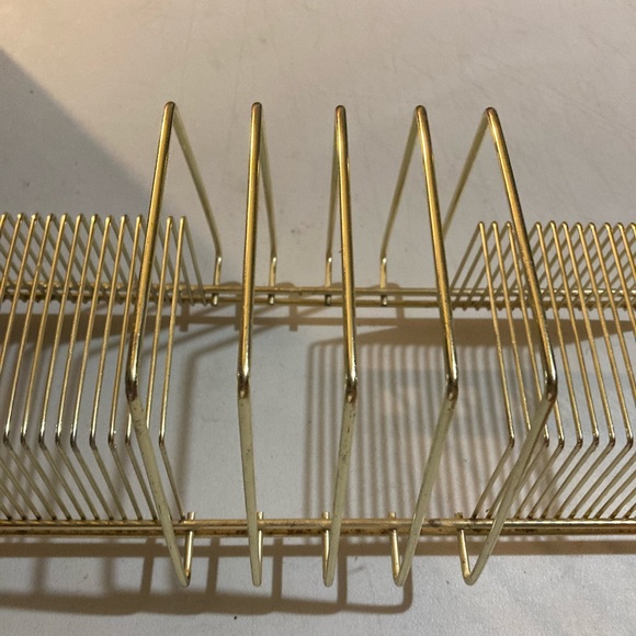 Vintage 1960s gold wire album/45 record holder 44 slots - Picture 4 of 7